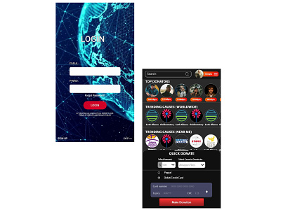 Donate App UI Design
