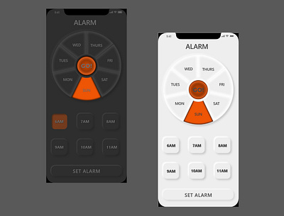 Neumorphism test app design ui