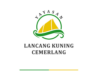 Yayasan Lancang Kuning Cemerlang branding charity foundation icon logo minimalist vector