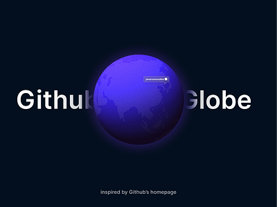 Github Globe - Open Sourced ThreeJS Project 3d free github open source
