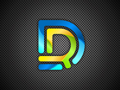 DR Logo design icon logo typography