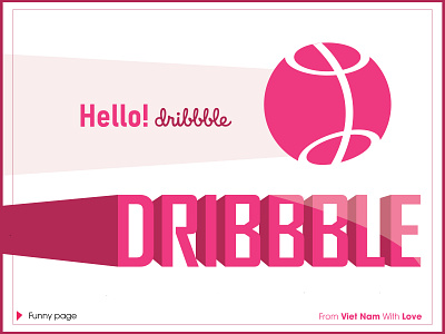Hello! Dribbble design illustration vector