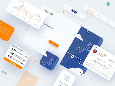 Datawin | Dashboard dashboard illustration photoshop ui ui design vector
