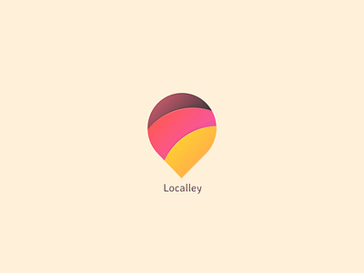 Localley - Logo Design branding design dribble guide local local business logo logo design logodesign logotype minimal search