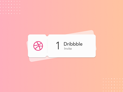 Dribbble Invitation Giveaway design draft dribbble dribbble invite invitation invite player shot ticket