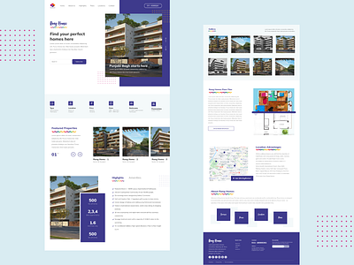 Real Estate Landing Page apartment building design dribbble homepage homepage design landing page design landingpage luxury minimal real estate real estate branding realestate ui ux villa web