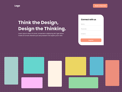 Design Agency Header Section agency branding company design design agency landing page minimal startup web
