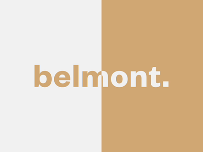 Belmont - Logotype animation branding design identity logo logotype motion type vector