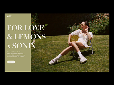 For Love & Lemons x Sonix animation e commerce editorial design interactive design motion typography ui ux web web design website