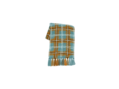 Scarf autumn clothes fall illustration procreate scarf winter