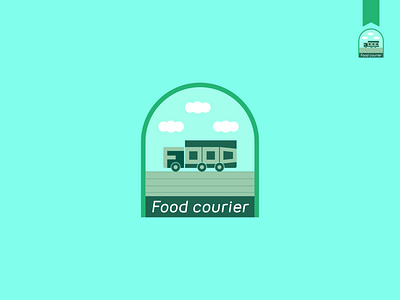 Food Courier Logo (unused for sale) brand brand identity branding design food food delivery food logo food truck graphicdesign logo logo mark logotype maskot modern logo trending