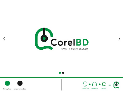 CorelBD Logo Design bangladesh brand brand identity c letter c logo design graphicdesign green head headphone logo logo mark logodesign logodesignchallenge logodesignersclub logotype modern modern logo tech tech logo