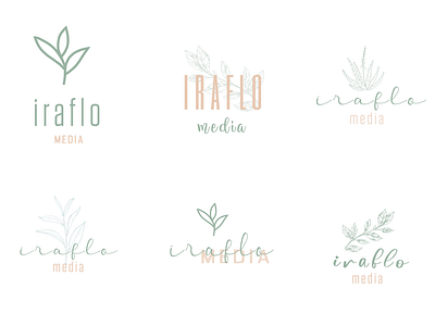 iraflo media - Logo Exploration boho boho design boho style country vibes cute art etsy etsy style floral design flower design green greenery greens leaf leaf logo leafy design logo logo exploration videography wedding business