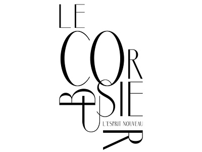 Lecorbusier tshirt design typography