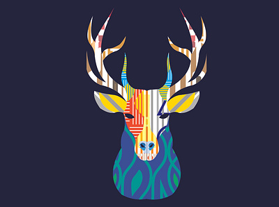 Deer adobe adobe illustrator deer design illustration pattern patternart vector