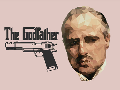 The Godfather adobe adobe illustrator design godfather illustration lowpoly lowpolyart lowpolygon vector vectorart