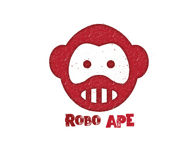 robo ape adobe adobe illustrator ape design illustration logo robo ape robot robot ape texture vector