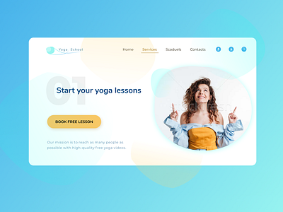 Yoga school design concept