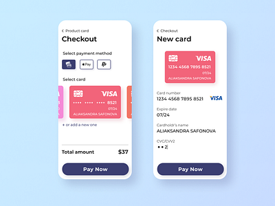 Daily UI: 002 Credit card checkout checkout credit card dailyui design ui