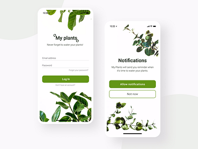 My Plants App Concent concept app plant grow design