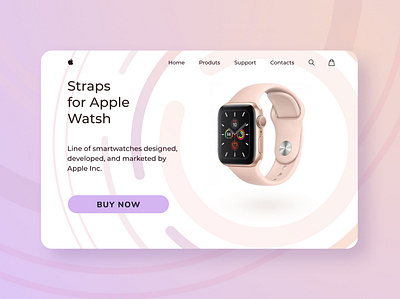 Apple Watch web design concept apple apple watch design webdesign