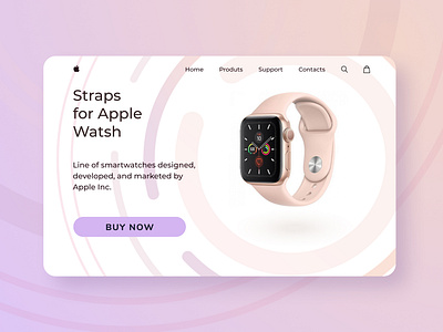 Apple Watch web design concept