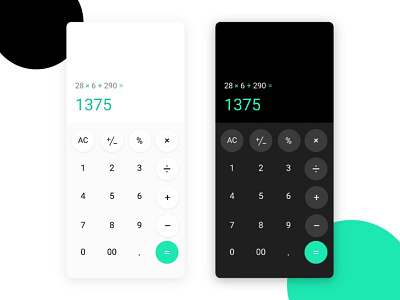 Calculator app calculator dailyui ui ux visual design