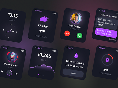 Apple Watch UI design concept