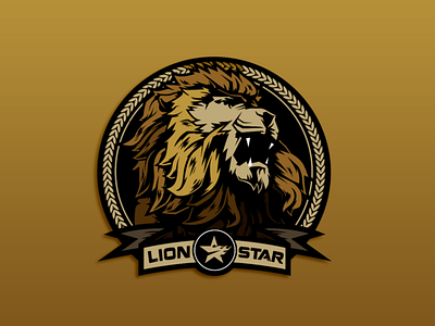 Lion Star branding illustration logo logo design vector