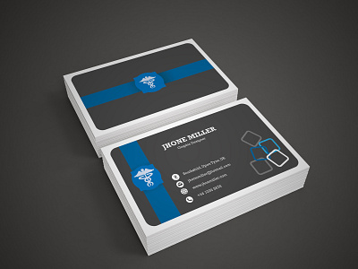 double sided Business card for Graphic Designer adobe photoshop black black white blue business businesscard card dabble sided design for graphic jpg nice nice logo psd simple standerd typography