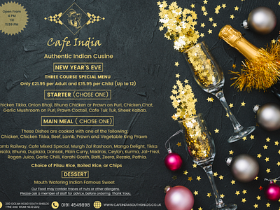 New Year's Eve food menu. menu. food. new. years. eve.