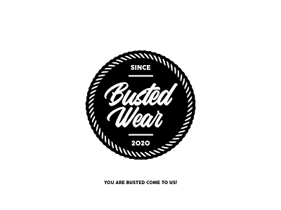 Busted Wear Logo 2020 coreldraw design logo logodesign photoshop wear