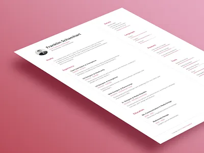 Resume a4 cv mockup resume stationary