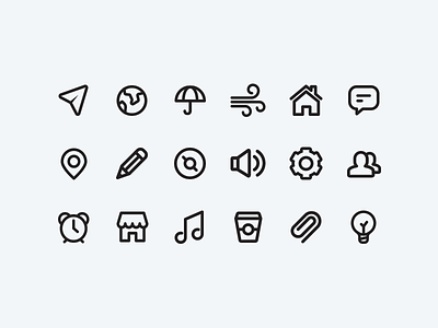80 Simplicons freebie icon icon set iconography icons line icons simple icons simplicons