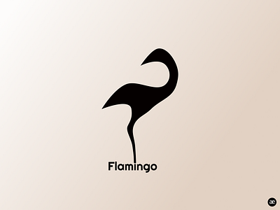 Flamingo logo concept animal bird black brand design branding clean concept design digital illustration elegant figma flamingo gradient logo logo design logodesign logotype minimal minimalism visual design