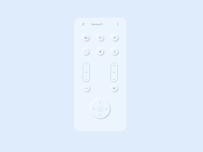 Daily UI Challenge 02 - Virtual Remote app mobile remote remote ui ui design uiux ux design