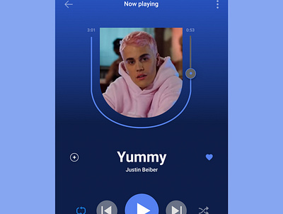 Music Player UI app dailyui day009 design ui