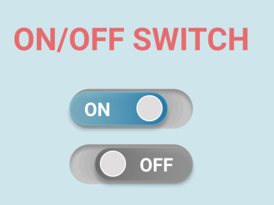 ON/OFF Switch dailyui day015 design ui