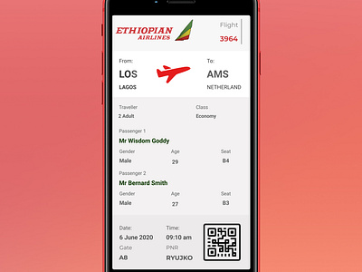 Day024 dailyui Boarding pass