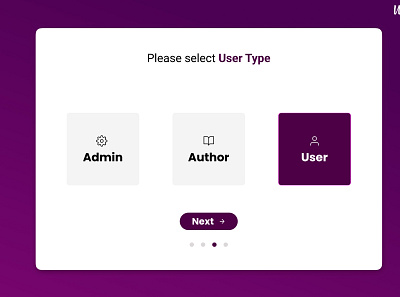Day064 DailyUI Select User Type design select user type ui uidesign web