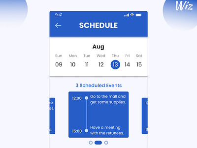 Day071 Schedule Design app daily ui dailyui design schedule ui uidesign web