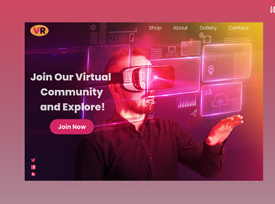 Day073 Virtual Reality Design app daily ui dailyui design ui uidesign virtualreality web