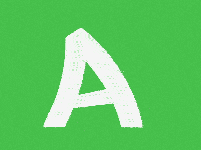 'A' Getting its Walk On animation letter motion typograph walk cycle