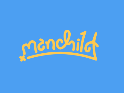 Manchild Logo Animation 2d animation gif logo manchild mark typography