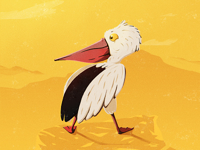 You PeliCAN do it! bird branding character illustration pelican