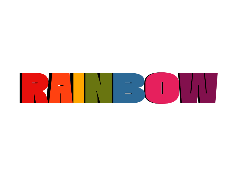 rAiNbOw animation design rainbow