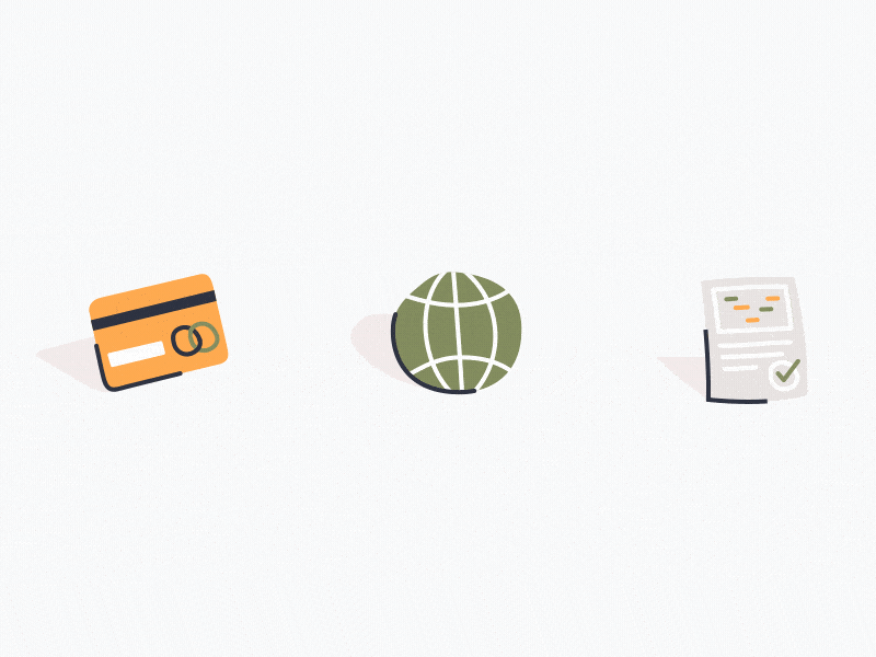 Icons Iconz Icon$ animation branding card cheque credit design gif icon illustration motion paper reflection ui world