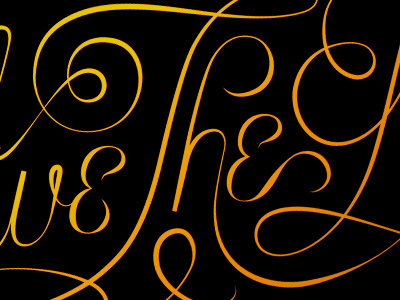 Live artist black design designer font illustration lettering ligatures luke orange poster print ritchie type typography vector yellow