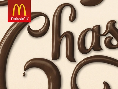 McDonald's 3d advertising cgi design illustration lettering mcdonalds type typography vector