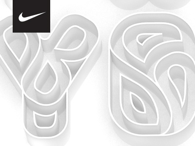 Nike 3d 3dtype artdirection branding cgi illustration lettering nike type typography white